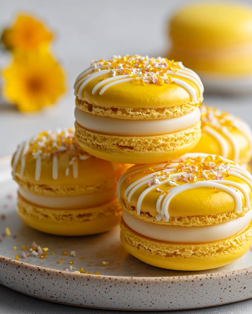 tiny golden lemon cream jewels