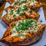 twice baked sweet potatoes ricotta