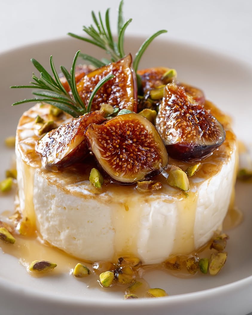 warm cheese dessert figs melt