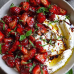 whipped feta roasted strawberries