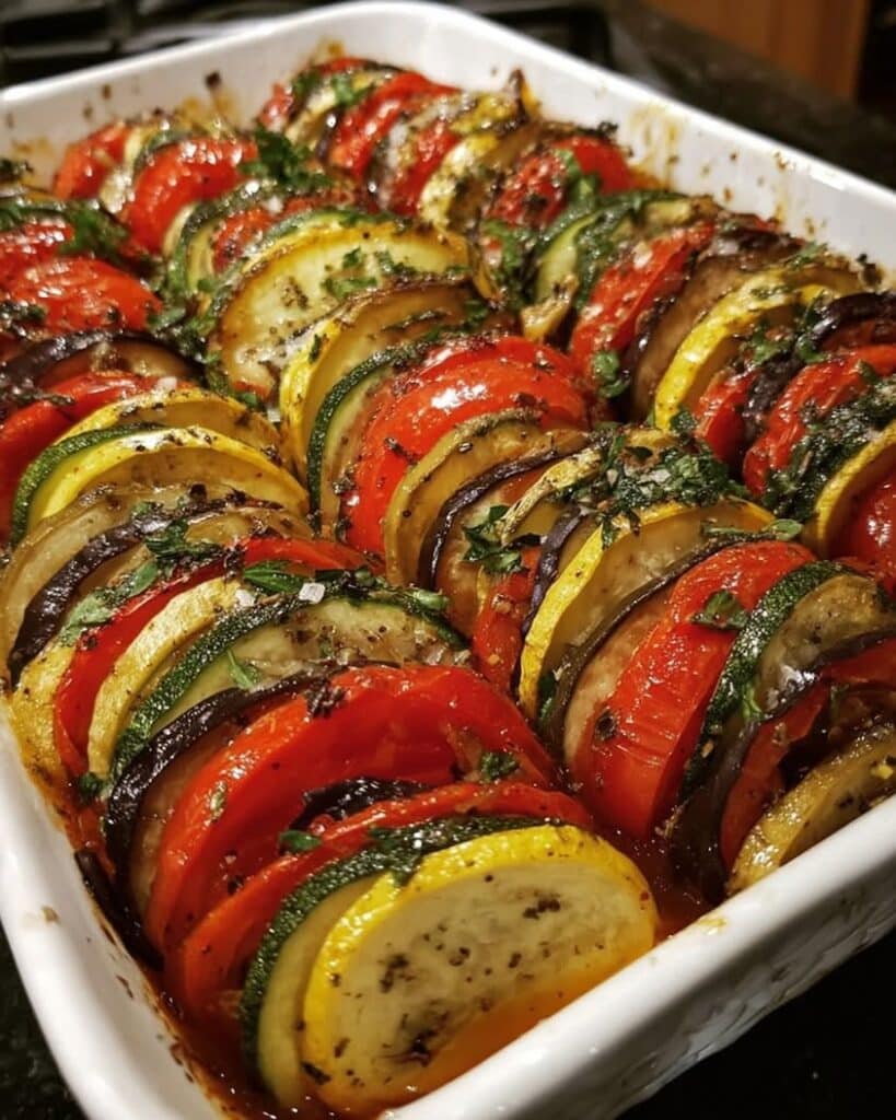 Easy Baked Ratatouille with Tomatoes, Zucchini, and Eggplant 2 baked ratatouille tomatoes zucchini eggplant 1