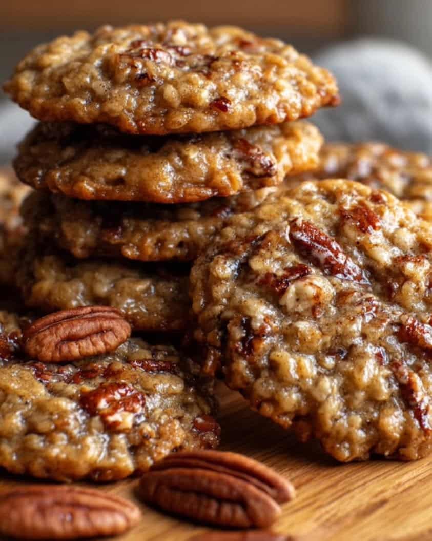 bakery style pecan pie oatmeal cookies