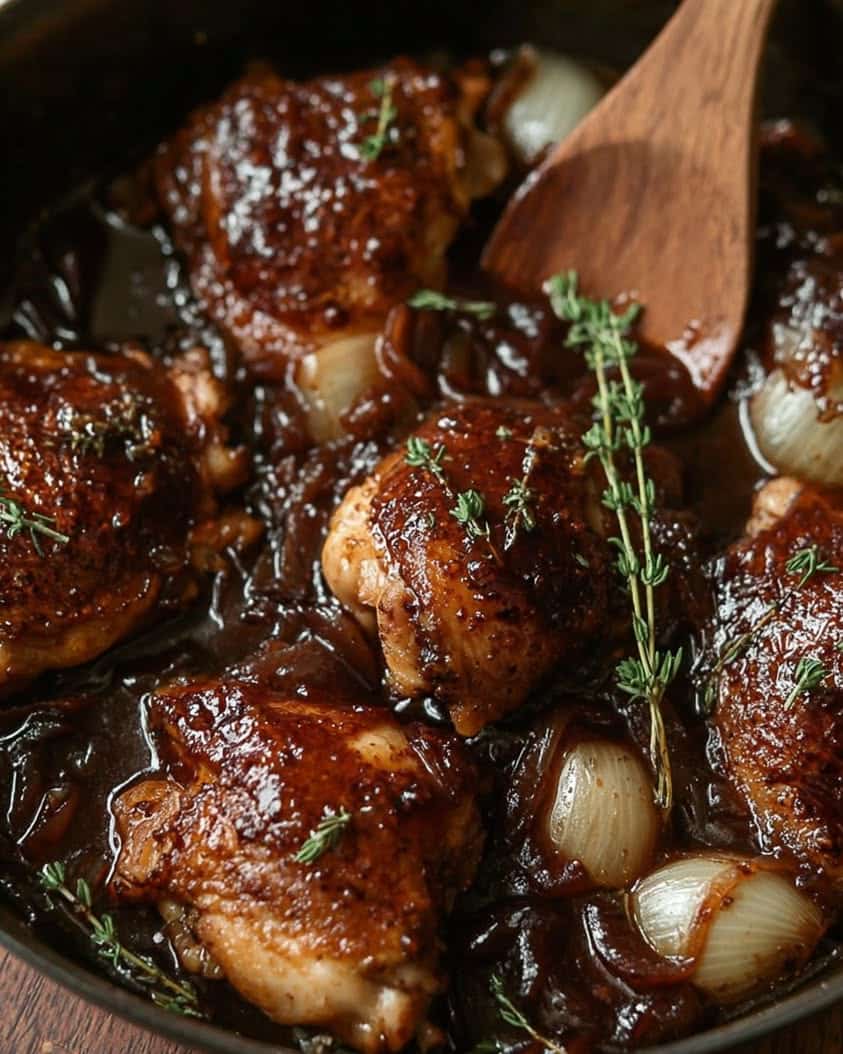 balsamic fig chicken thighs