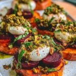 balsamic roasted sweet potatoes burrata 1
