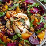 beet burrata salad pine nuts