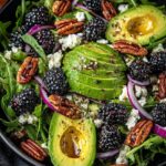 blackberry avocado salad honey vinaigrette 1