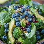 blueberry broccoli spinach salad 1