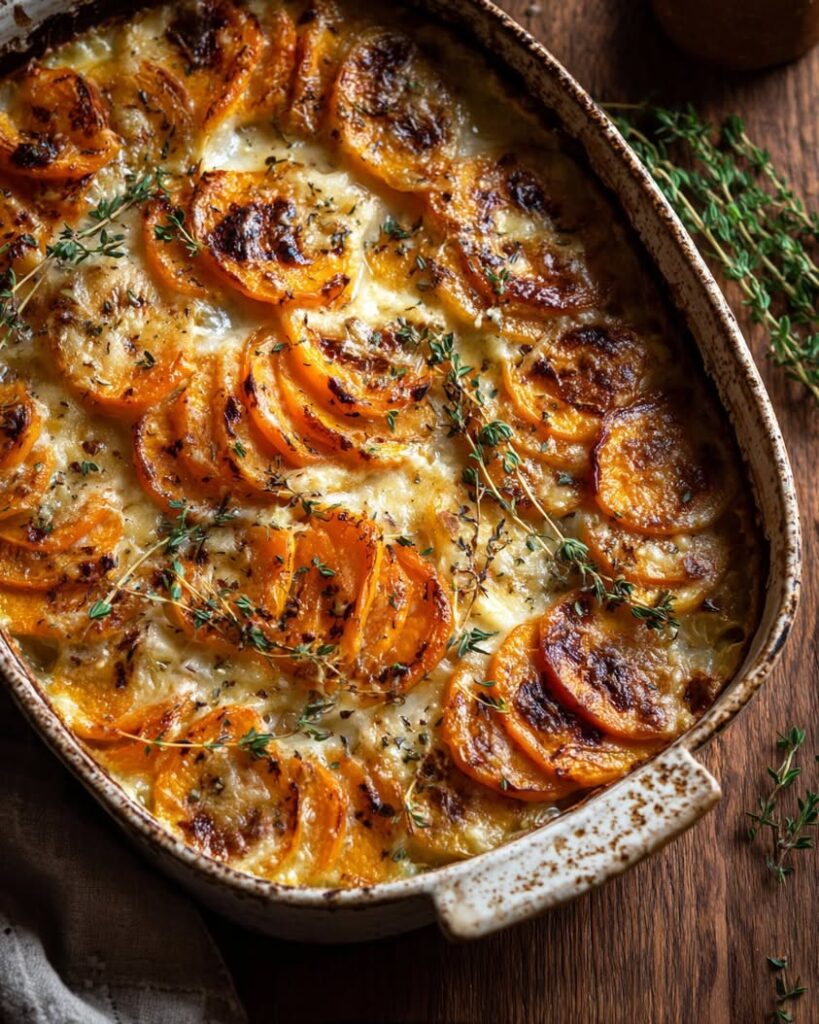Ultimate Butternut Squash Gratin with Gruyère and Thyme 2 butternut squash gratin gruyere thyme