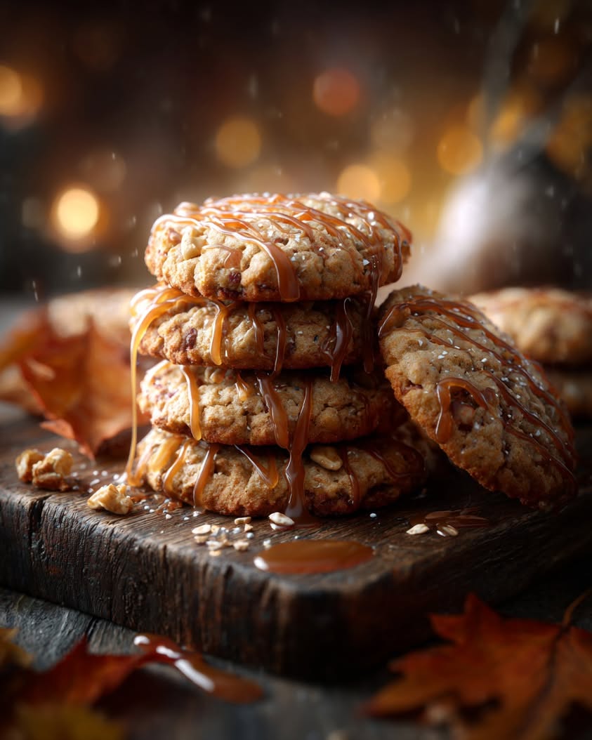 caramel apple cookies