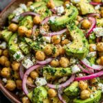chickpea feta avocado salad 1