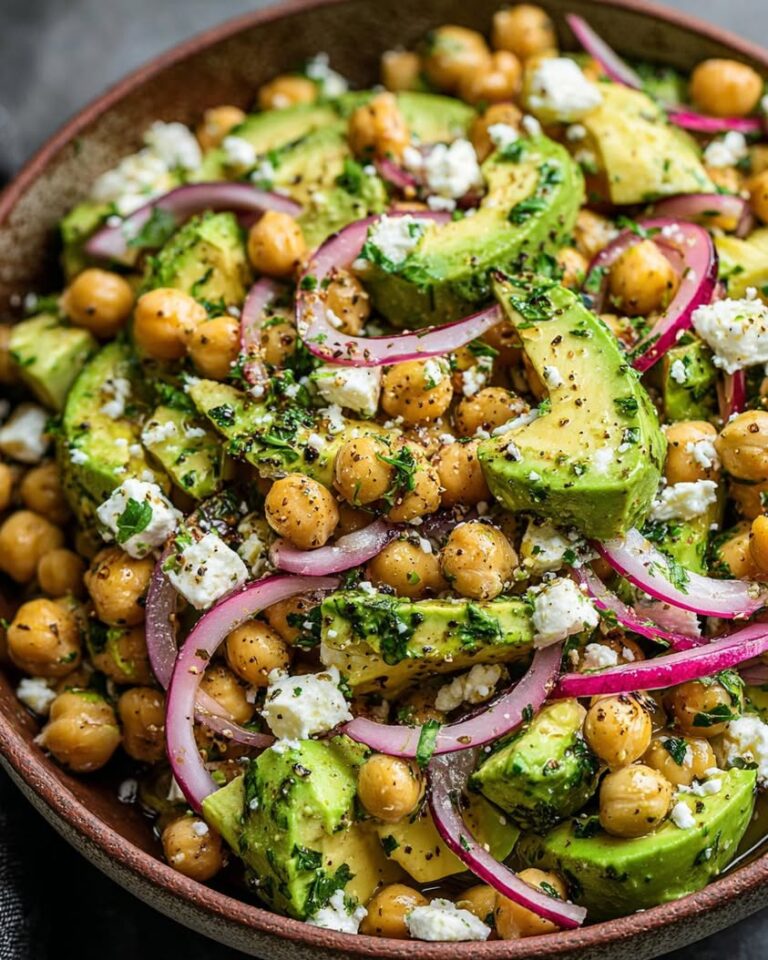 chickpea feta avocado salad 1