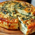 cottage cheese spinach crustless quiche 1