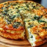 cottage cheese spinach crustless quiche 2