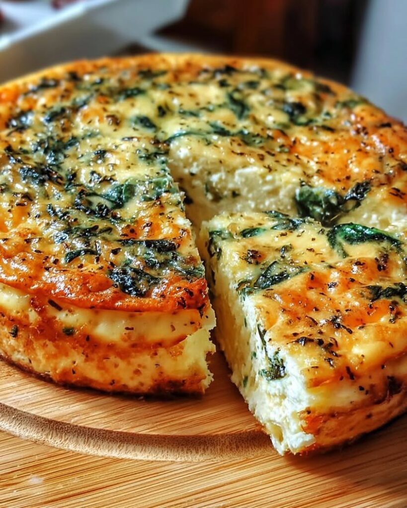 Creamy Cottage Cheese and Spinach Crustless Quiche Recipe 2 cottage cheese spinach crustless quiche 2