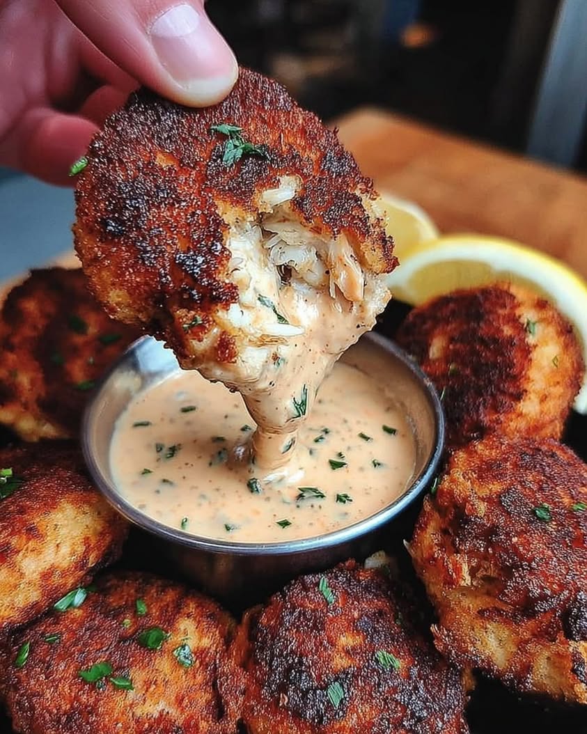 crab cakes remoulade sauce 1