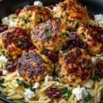 cranberry goat cheese chicken meatballs