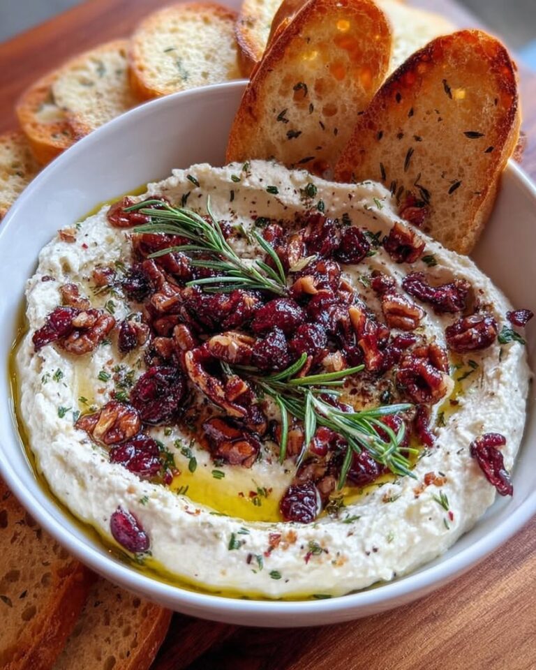 cranberry whipped feta dip 3