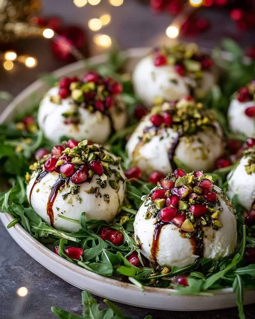 creamy burrata festive jewels