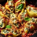 creamy herb zucchini stuffed shells