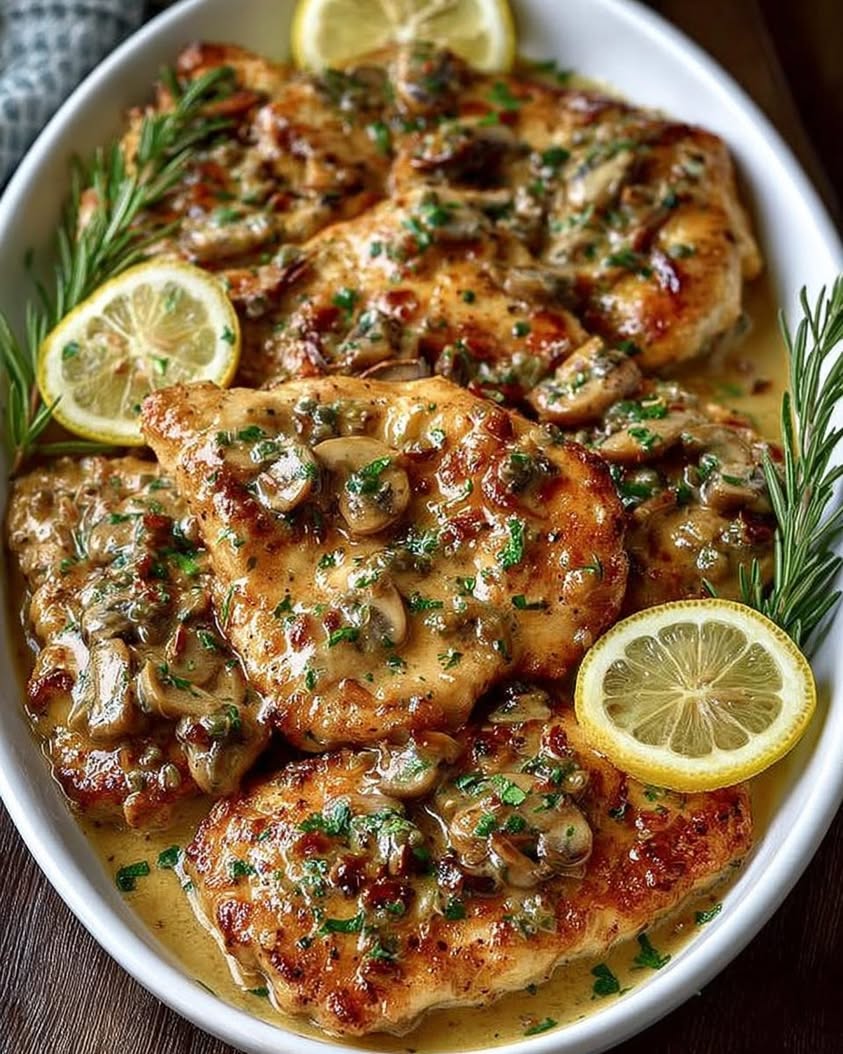 creamy lemon chicken skillet