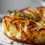 creamy potato gratin wreath gruyere