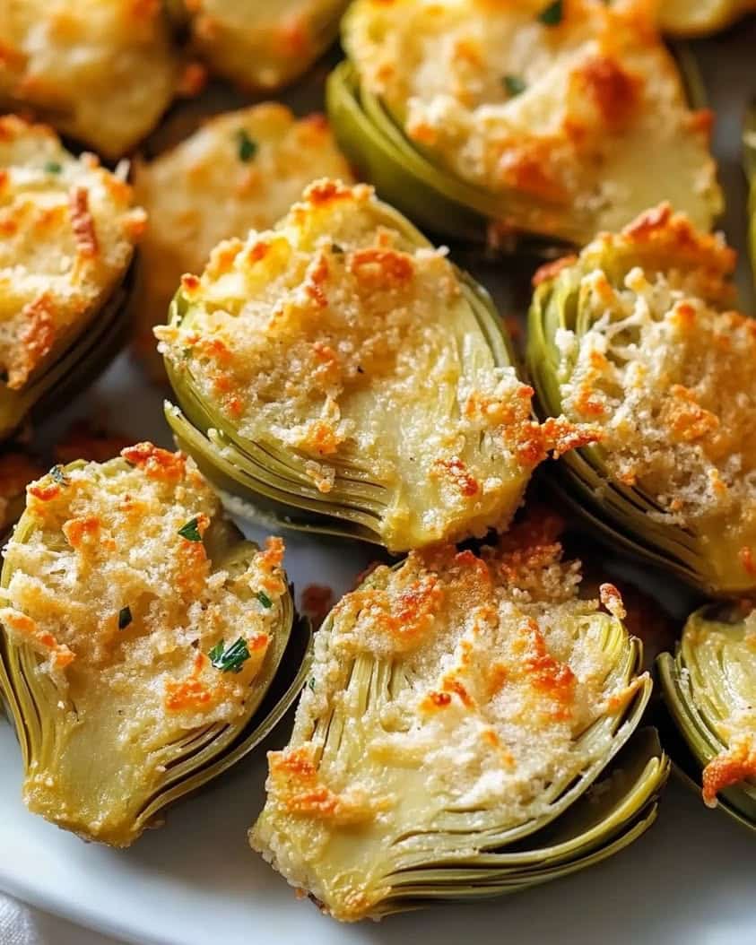 crispy parmesan artichoke hearts 1