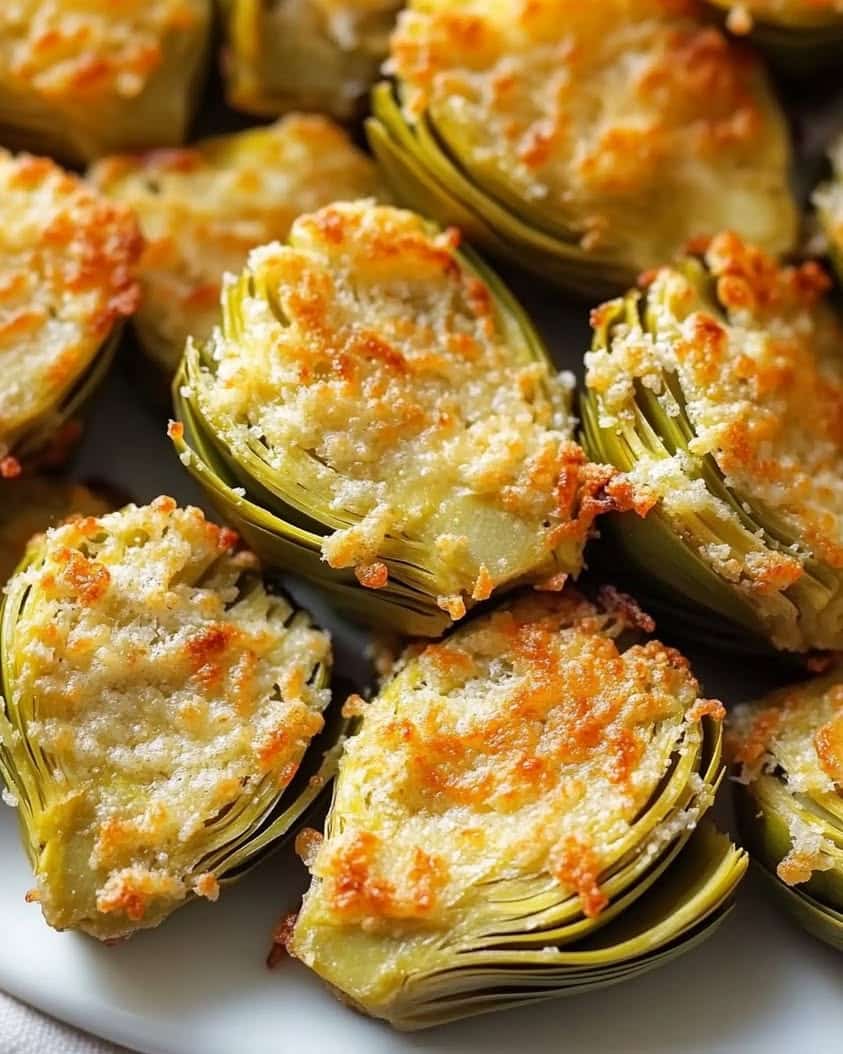 crispy parmesan artichoke hearts