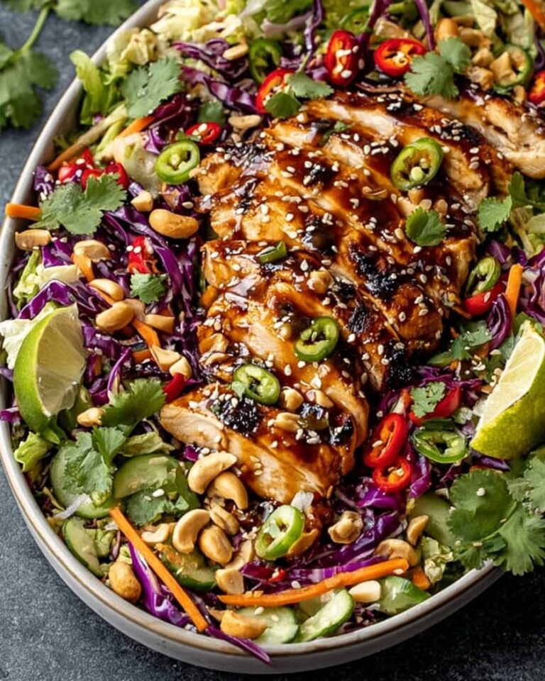 crunchy asian sesame chicken salad 1
