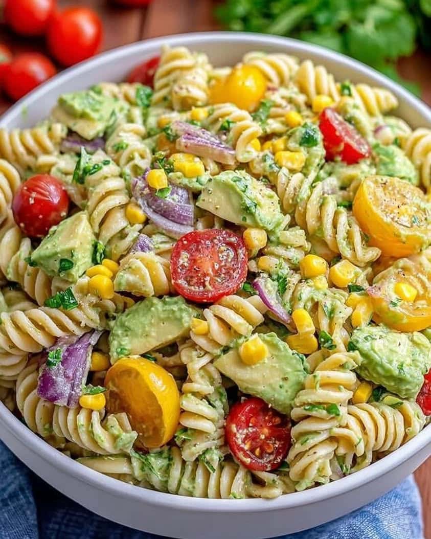 easy avocado pasta salad