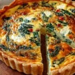 elegant ricotta spinach quiche