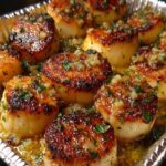 garlic butter baked scallops 1