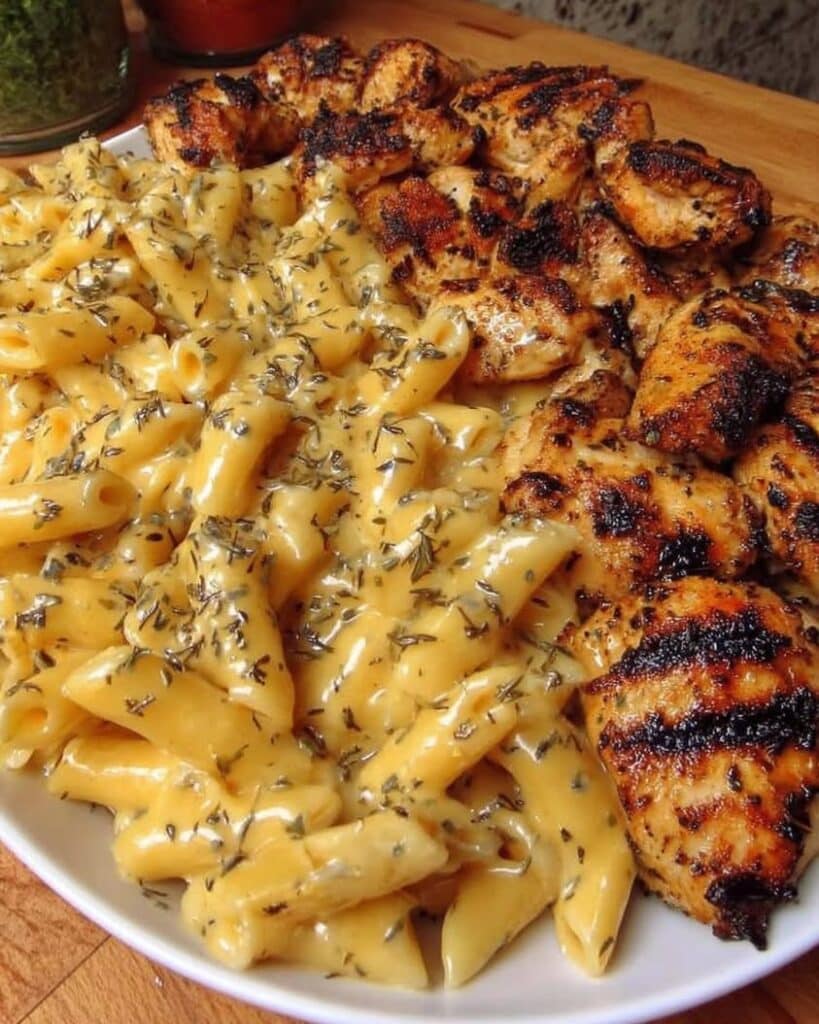 Creamy Garlic Butter Chicken Penne with Homemade Alfredo Sauce 2 garlic butter chicken penne