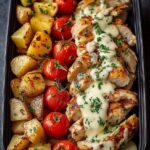 garlic butter chicken roasted potatoes