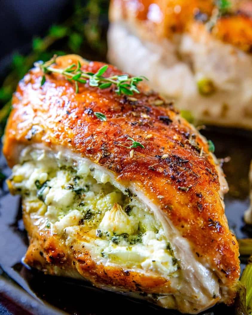 goat cheese stuffed chicken breast