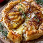 golden baked brie caramelized apples 2