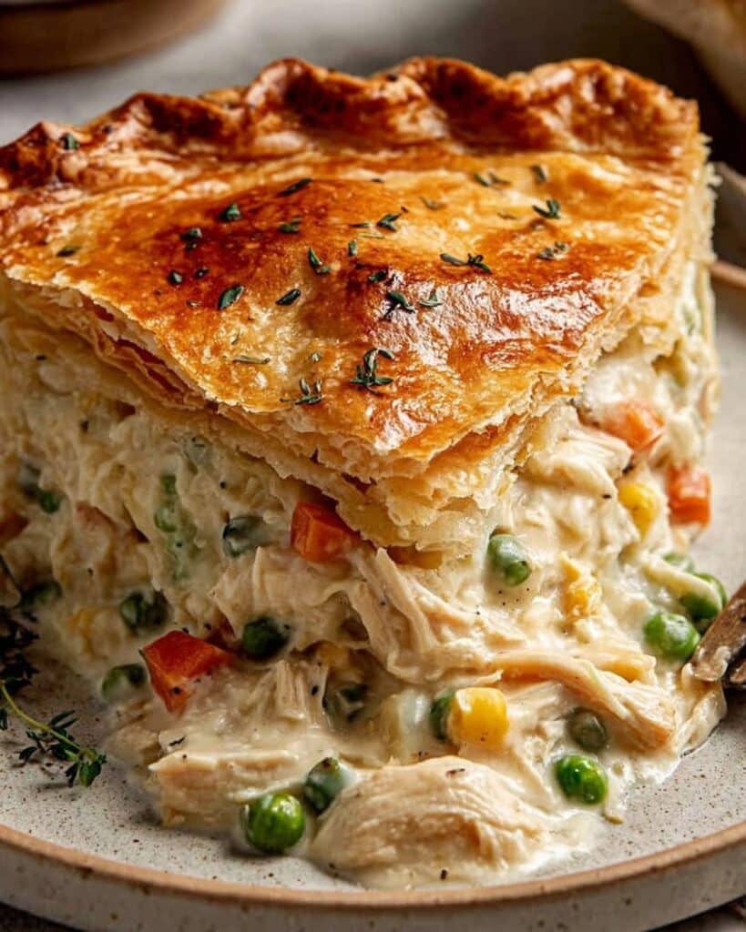 Golden Chicken Pot Pie with a Flaky Buttery Crust Recipe 2 golden chicken pot pie