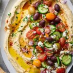 greek style loaded hummus 1