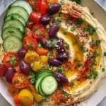 greek style loaded hummus 2