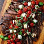 grilled flank steak balsamic caprese
