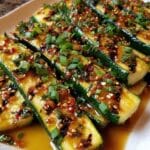 grilled zucchini spicy asian sauce