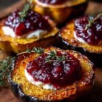 honey glazed acorn squash goat cheese 1