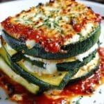 layered zucchini ricotta melts