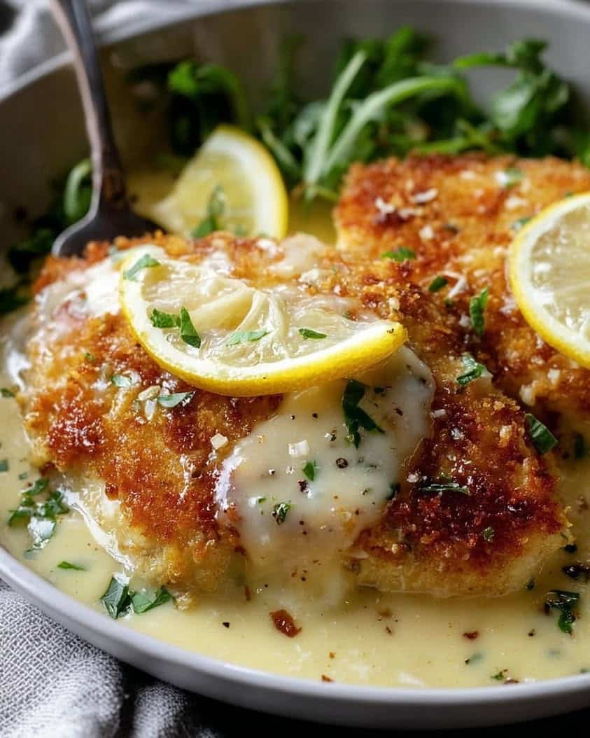 lemon pecorino crusted chicken