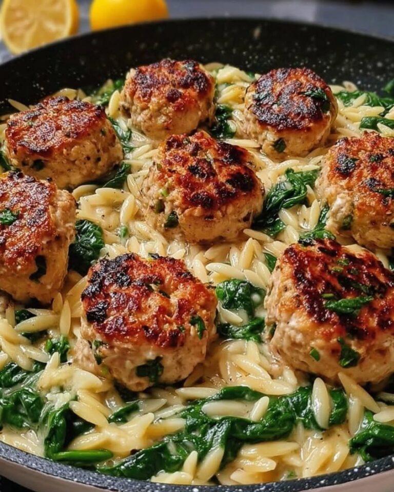 lemony chicken ricotta meatballs orzo 1