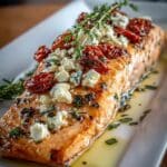 mediterranean baked salmon feta