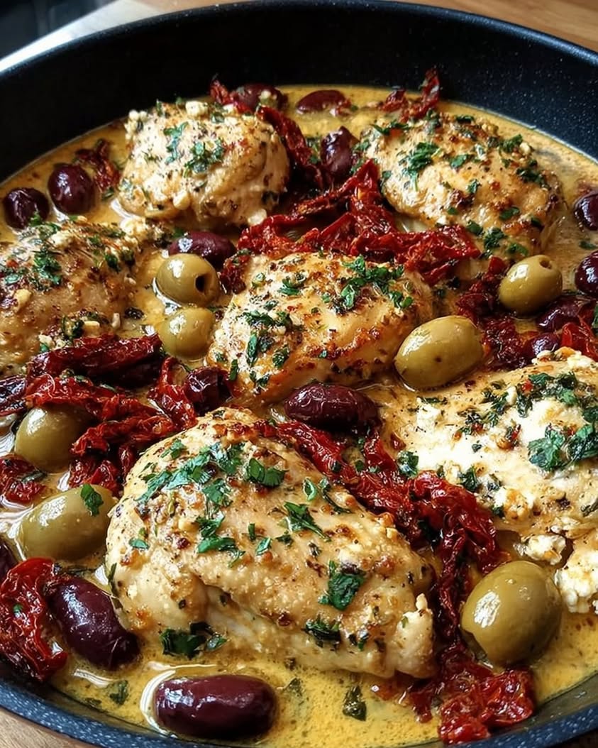 mediterranean chicken feta olives