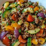 mediterranean ground beef stir fry 2