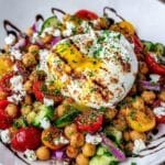 mediterranean lemon chickpea burrata salad 1