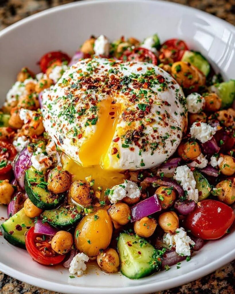 mediterranean lemon chickpea burrata salad