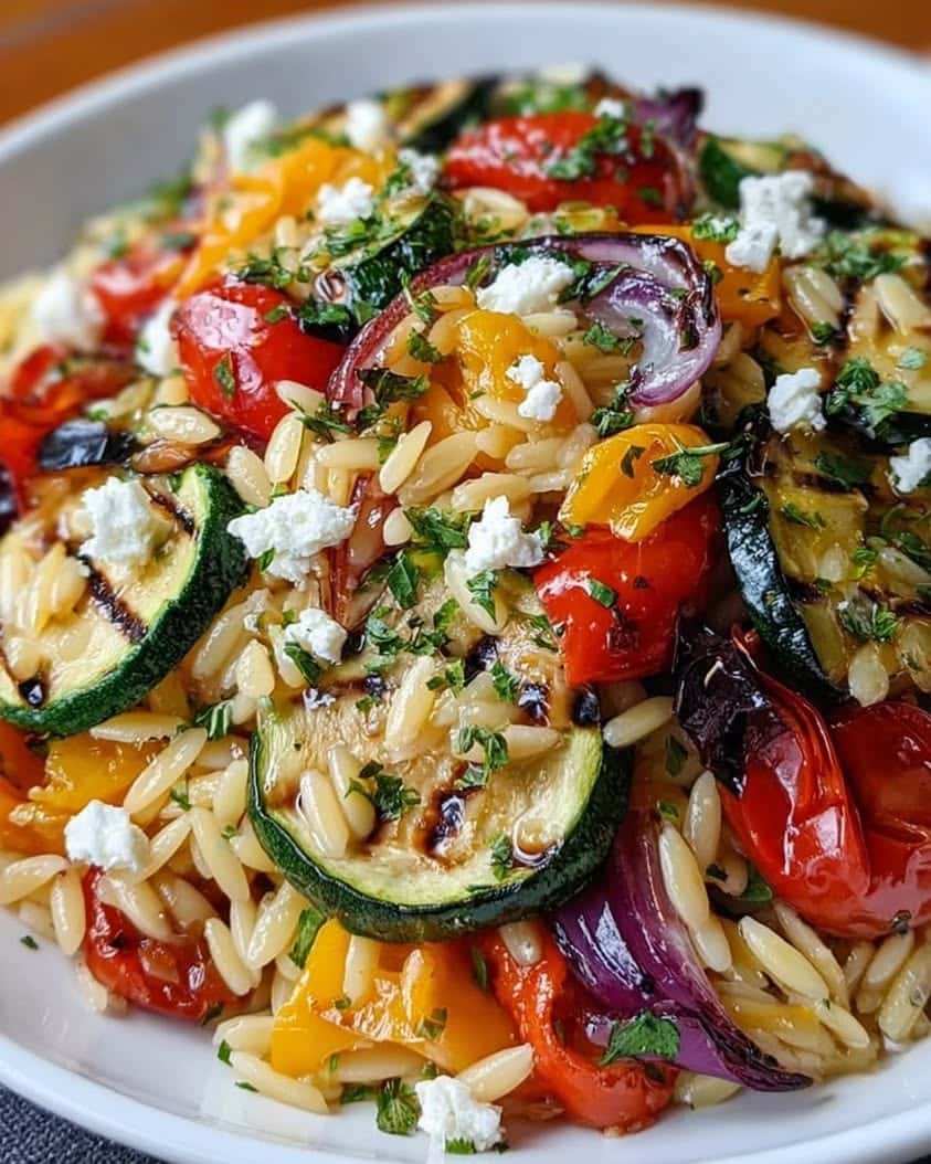 mediterranean orzo roasted vegetables
